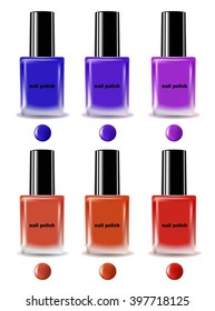 Bright nail polish