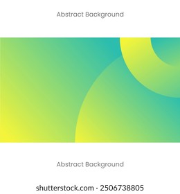 Bright natural green color gradation abstract background