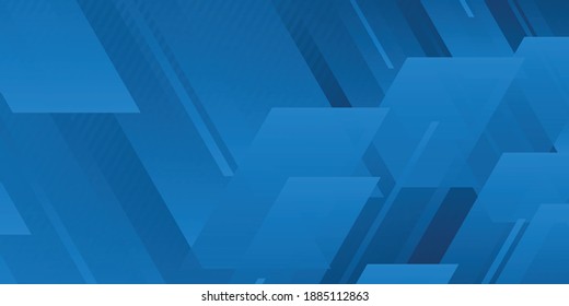 Bright navy blue dynamic abstract vector background with diagonal lines. Trendy classic color design. 3d cover of business presentation banner for sale event night party. Fast moving soft shadow box
