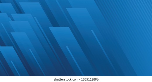 Bright navy blue dynamic abstract vector background with diagonal lines. Trendy classic color design. 3d cover of business presentation banner for sale event night party. Fast moving soft shadow box