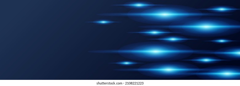 Bright navy blue dynamic abstract vector background with diagonal lines. Trendy classic color of 2022. 3d cover of business presentation banner for sale event night party. Fast moving soft shadow dots