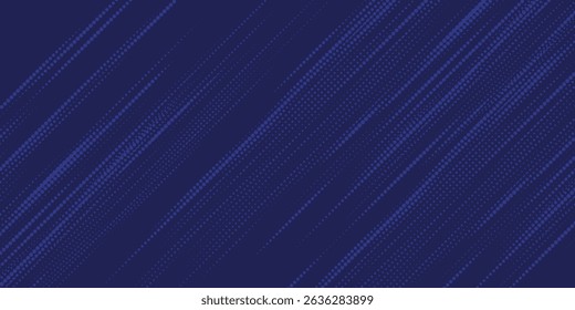 Bright navy blue dynamic abstract vector background with diagonal lines. Trendy classic color of 2020. 3d cover of business presentation banner for sale event