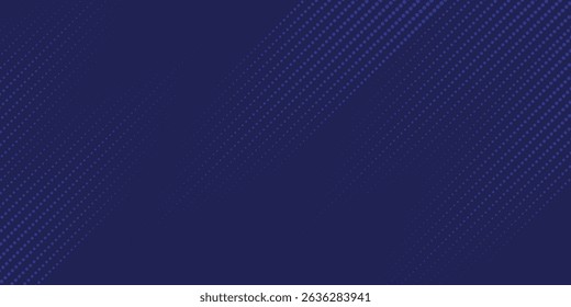 Bright navy blue dynamic abstract vector background with diagonal lines. Trendy classic color of 2020. 3d cover of business presentation banner for sale event