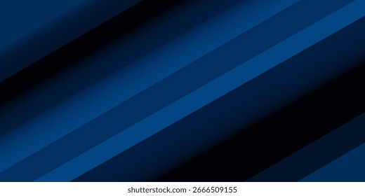 Fundo de vetor abstrato dinâmico azul-marinho brilhante com linhas diagonais. Cor clássica da moda. Favorito moderno