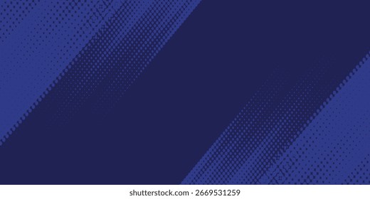 Fundo de vetor abstrato dinâmico azul-marinho brilhante com linhas diagonais. Trendy clássica cor de 2020. 3d capa de negócios banner apresentação para o evento de venda