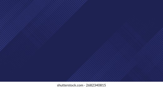 Fondo de Vector abstracto dinámico azul marino brillante con líneas diagonales. Fondo de línea diagonal azul oscuro Abstractas con textura punteada degradada. Anuncio de presentación de negocios, carteles, Anuncios.