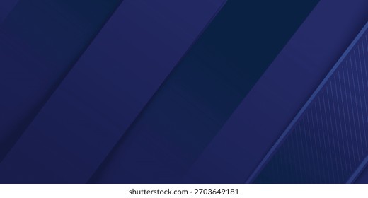 Fondo de Vector abstracto dinámico azul marino brillante con líneas diagonales. Color clásico de moda de 2020. cubierta 3d del Anuncio de presentación de negocios para la fiesta de noche de eventos de venta. Puntos de sombra suaves de movimiento rápido