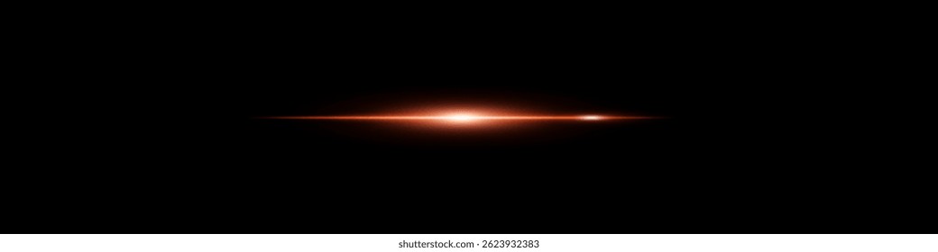 Brilhante luz de neon dourado flare no fundo escuro. Sequência de brilho energético com borda de movimento afiada.