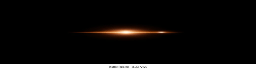 Brilhante luz de neon dourado flare no fundo escuro. Sequência de brilho energético com borda de movimento afiada.
