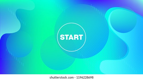 Bright Neon Gradient Overlay Futuristic Vector Pattern. Simple Main Web Page Iridescent Geometric Design. Modern Retro Fluid Color Neon Glitch Cover. Festival Poster, Business Background, Banner
