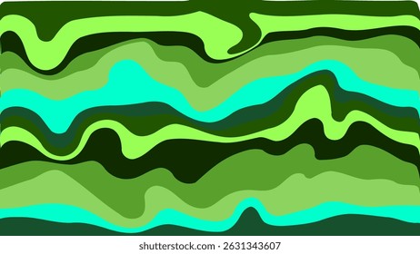 Textura de mármol verde neón brillante con patrón de onda fluida abstracta