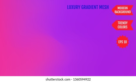 Bright neon mesh gradient background. Smooth modern colors with light. Trendy concept for your graphic design, banner, poster, user interface or mobile app.