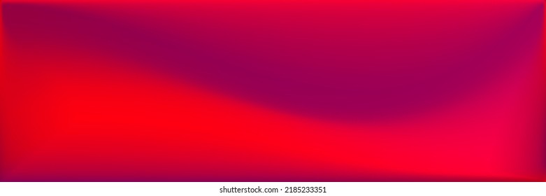 Bright Neon Modern Design Backdrop. Blood Rose Wavy Gradient Mesh. Color Blank Vibrant Blurred Texture Illustration. Rose Blood Dark Trendy Background. Red Vivid Neon Wavy Gradient Mesh.