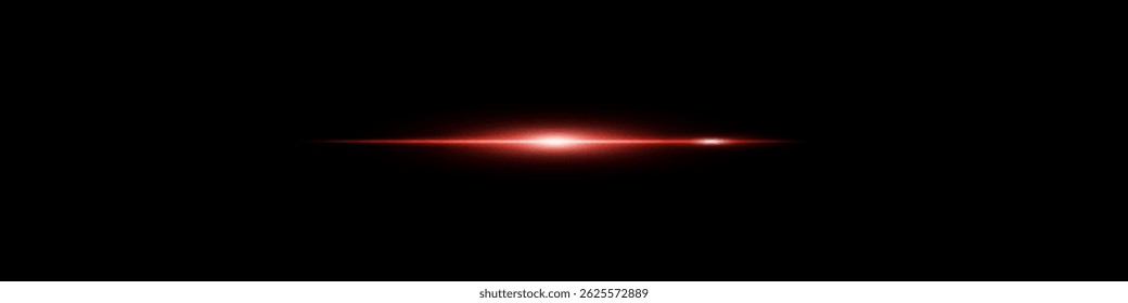 Brilhante luz vermelha neon flare no fundo escuro. Sequência de brilho energético com borda de movimento afiada.