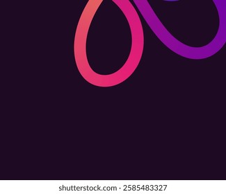 bright, neon squiggle shapes with smooth curves and loops. vivid colors transition through seamless gradients, blending hues like pink, blue, green, and orange, creating a playful, dynamic effect