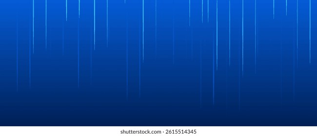 Bright neon streaks wallpaper. Vertical glowing light stripe background. Straight trail flare dynamic concept. Shining rays and beams design elements. Blue tech laser pattern backdrop. Vector 