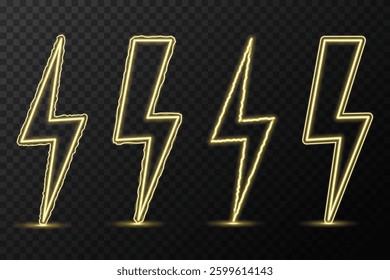 Bright neon thunder flash flickers dynamically, sparking futuristic digital aesthetic. Surging electrical beams cascade swiftly, illuminating mystic storm landscapes. Thunderbolt glow vibrates