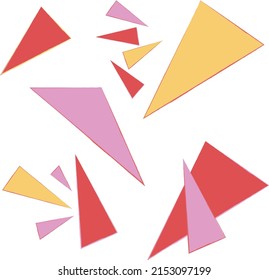 Bright Neon Triangles with a 90s vibe