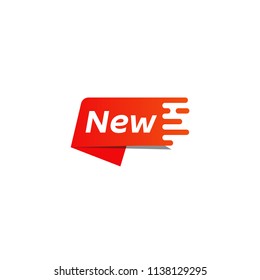 Bright New label. Vector illustration.