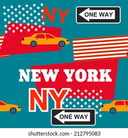 bright  New York pattern