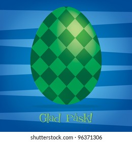 Bright Norwegian Happy Easter card in vector format.