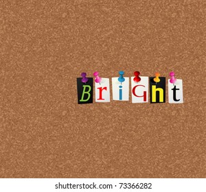 Bright notice concept