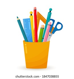 Pencil Holder Royalty Free Stock SVG Vector and Clip Art