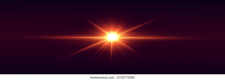 Flash óptico brillante que crea efecto de luz de ciencia ficción.