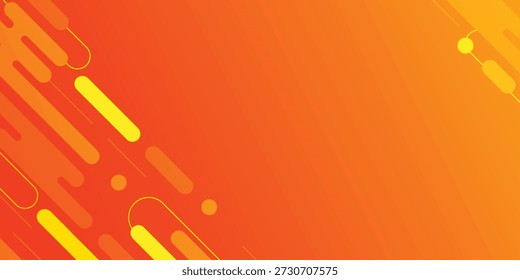 Hell orangefarbener abstrakter Hintergrund mit modernen geometrischen Formen für Designprojekte