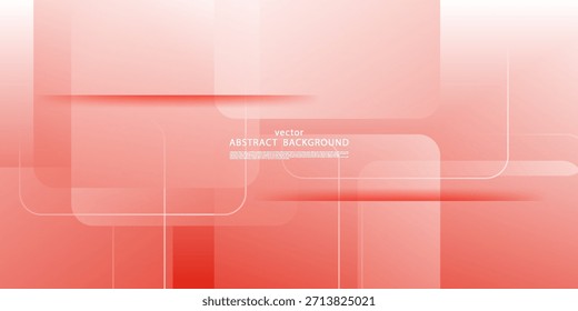 Fondo de Anuncio abstracto naranja brillante con un diseño conceptual de cuadrados y líneas superpuestas. Vector EPS10.