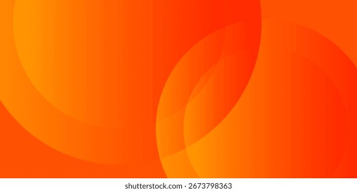 Fondo de degradado Abstractas naranja brillante con círculos superpuestos
