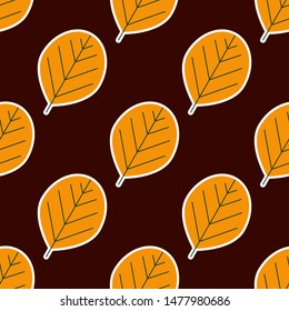 Bright Orange Autumn Leaves Vector Illustration Stock Vector (Royalty ...