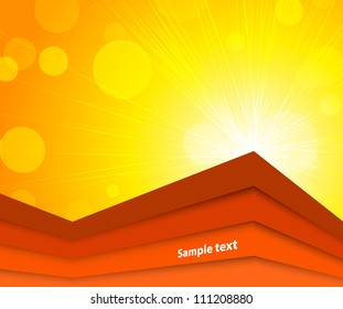 Bright orange background