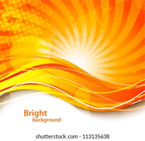 Bright orange background