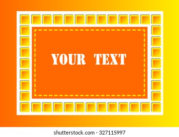 bright orange background