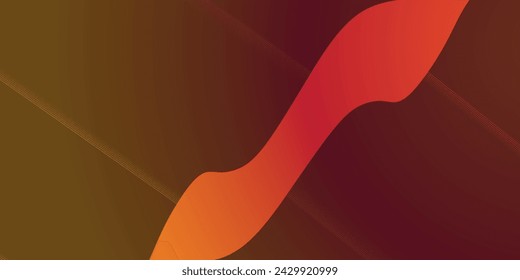 Bright orange background. Abstract colorful illustration with circles
