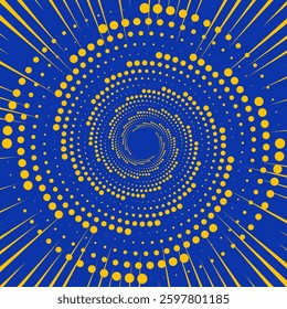 Bright orange background featuring sunburst radial lines converging towards the center, ideal for energetic and dynamic design projects, announcements, or promotions where an impactful and vibrant bac