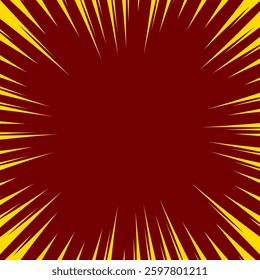 Bright orange background featuring sunburst radial lines converging towards the center, ideal for energetic and dynamic design projects, announcements, or promotions where an impactful and vibrant bac
