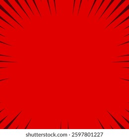 Bright orange background featuring sunburst radial lines converging towards the center, ideal for energetic and dynamic design projects, announcements, or promotions where an impactful and vibrant bac