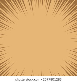 Bright orange background featuring sunburst radial lines converging towards the center, ideal for energetic and dynamic design projects, announcements, or promotions where an impactful and vibrant bac