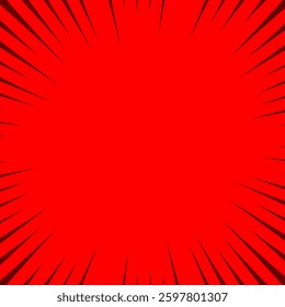 Bright orange background featuring sunburst radial lines converging towards the center, ideal for energetic and dynamic design projects, announcements, or promotions where an impactful and vibrant bac