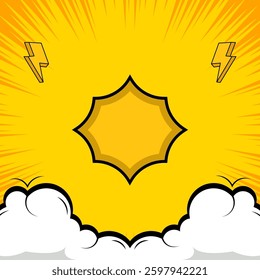 Bright orange background featuring sunburst radial lines converging towards the center, ideal for energetic and dynamic design projects, announcements, or promotions where an impactful and vibrant bac