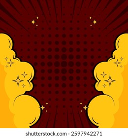 Bright orange background featuring sunburst radial lines converging towards the center, ideal for energetic and dynamic design projects, announcements, or promotions where an impactful and vibrant bac