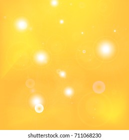 Bright orange background with highlights. Golden autumn in the bright sunshine