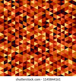 bright orange background with triangles