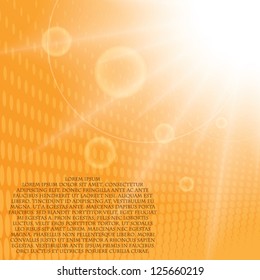bright orange background. vector. eps10