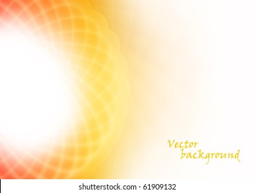 Bright orange background. Vector illustration