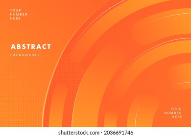 Bright Orange Circle Pattern abstract background  for brochure, flyer, banner, or presentation template