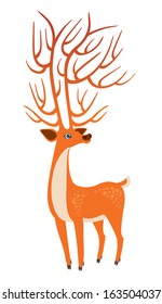bright orange deer 