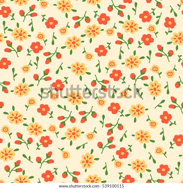 Bright Orange Flowers On Light Background Stock Vector Royalty Free 539100115